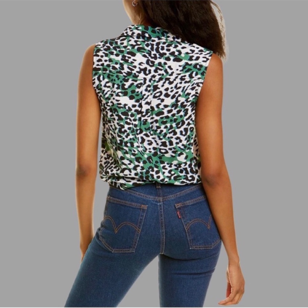 EUC Beachlunchlounge Tanzania Animal Print Blouse - Picture 3 of 11